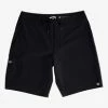 Flash Sale 😀 Billabong All Day Pro Boardshorts 20" MILITARY 🎁 -mens-boardshorts shop abybs00109 billabongf blk frt1