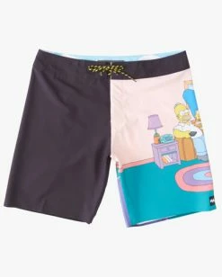 Best reviews of 🔥 Billabong The Simpsons Family Couch Pro Boardshorts 19" BLACK 🤩 -mens-boardshorts shop abybs00292 billabongf blk frt1 1