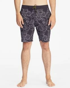 Best reviews of 💯 Billabong The Simpsons Family Keyline Lo Tide Boardshorts 19" BLACK 💯 -mens-boardshorts shop abybs00293 billabongw blk frt1 1