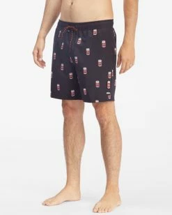 Flash Sale 🧨 Billabong The Simpsons Duff Layback Boardshorts 17" BLACK 🤩 -mens-boardshorts shop abybs00298 billabongw blk sd1 1