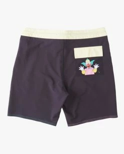 Hot Sale 🎉 Billabong The Simpsons Krusty Lo Tide Boardshorts 19" BLACK 😀 -mens-boardshorts shop abybs00299 billabongf blk bck1 1