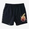 Deals ❤️ Billabong Kamea Burn Layback Boardshorts 16" BLACK 👏 -mens-boardshorts shop abybs00323 billabongf blk frt1