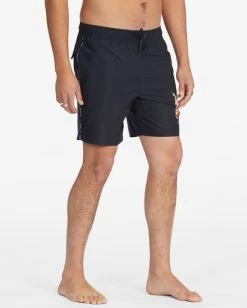 Deals ❤️ Billabong Kamea Burn Layback Boardshorts 16" BLACK 👏 -mens-boardshorts shop abybs00323 billabongw blk sd2 1