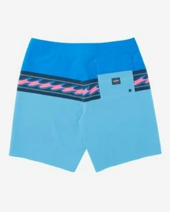 Buy 👏 Billabong Momentum Pro Boardshorts 19" NEON RED 👍 -mens-boardshorts shop abybs00327 billabongf blu bck1 1