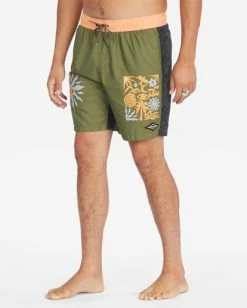 Promo 🔥 Billabong Offcuts Sun Layback Boardshorts 17" OLIVE 😀 -mens-boardshorts shop abybs00331 billabongw olv sd1 1