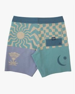Promo ❤️ Billabong Sundays Placement Pro Boardshorts 19" HAZE 😍 -mens-boardshorts shop abybs00335 billabongf haz bck1 1