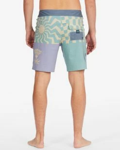 Promo ❤️ Billabong Sundays Placement Pro Boardshorts 19" HAZE 😍 -mens-boardshorts shop abybs00335 billabongw haz bck1 1