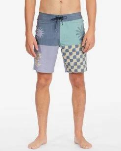 Promo ❤️ Billabong Sundays Placement Pro Boardshorts 19" HAZE 😍 -mens-boardshorts shop abybs00335 billabongw haz frt1 1
