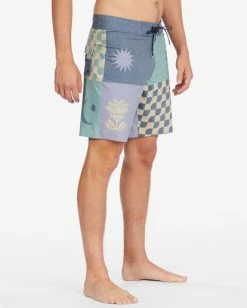 Promo ❤️ Billabong Sundays Placement Pro Boardshorts 19" HAZE 😍 -mens-boardshorts shop abybs00335 billabongw haz sd2 1