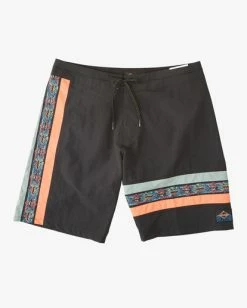Budget 🛒 Billabong Sons Of Fun Boardshorts 19" BLACK 🥰 -mens-boardshorts shop abybs00354 billabongf blk frt1 1