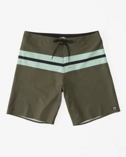 Buy 🤩 Billabong Momentum Airlite Performance 19" Boardshorts MILITARY 👏 -mens-boardshorts shop abybs00381 billabongf mil frt1 1