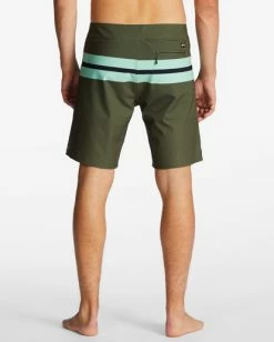 Buy 🤩 Billabong Momentum Airlite Performance 19" Boardshorts MILITARY 👏 -mens-boardshorts shop abybs00381 billabongw mil bck1 1