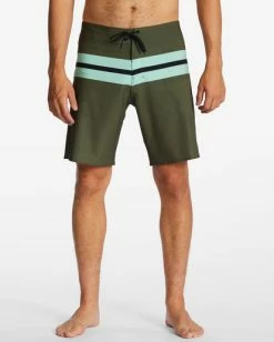 Buy 🤩 Billabong Momentum Airlite Performance 19" Boardshorts MILITARY 👏 -mens-boardshorts shop abybs00381 billabongw mil frt1 1