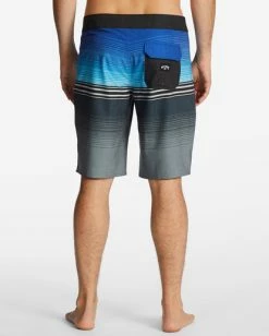 Flash Sale 🔥 Billabong All Day Heather Stripe Pro Performance 20" Boardshorts BLUE 👏 -mens-boardshorts shop abybs00392 billabongw blu bck1 1