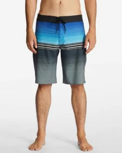 Flash Sale 🔥 Billabong All Day Heather Stripe Pro Performance 20" Boardshorts BLUE 👏 -mens-boardshorts shop abybs00392 billabongw blu frt1 1