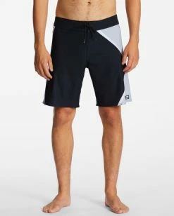 Discount ✨ Billabong Prism Airlite Performance 19" Boardshorts BLACK 🤩 -mens-boardshorts shop abybs00406 billabongw blk frt1 1