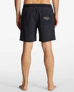 Budget 🔔 Billabong Riot Layback 17" Boardshorts BLACK 🛒 -mens-boardshorts shop abyjv00105 billabongw blk bck1 1