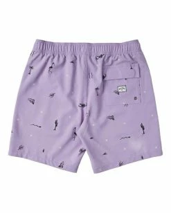 Budget 👍 Billabong Sundays Layback Boardshorts 17" LAVENDER 🌟 -mens-boardshorts shop m1803bsb billabongf lav bck1 1
