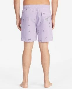 Budget 👍 Billabong Sundays Layback Boardshorts 17" LAVENDER 🌟 -mens-boardshorts shop m1803bsb billabongw lav bck1 1