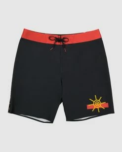 Coupon 👍 Billabong Otis Flag Pro Performance Boardshorts BLACK 🤩 -mens-boardshorts shop ubybs00159 billabongf blk frt1 1
